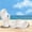 White, variant on Gspmoly Slide Sandals Women, Women Imitation Rope Thick Sole Slope Heel Flip Flops Beach Sandals Slippers for Women Brown 38