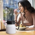 thumbnail image 3 of Portable Stainless Steel Kettle with Double Layer Insulation, 800ml Tea Pot with Filter Screen, One Click Pour Spout for Hot or Cold Beverages, 3 of 7