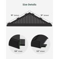 thumbnail image 3 of Matte Black Bathroom Corner Shower Shelves 10" 2Pack AJO BEND, Stainless Steel Recessed Corner Shelf Rack for Tile Wall, Wall-Mounted Triangle Organizer Storage, No Drilling Required, 3 of 8