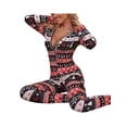 thumbnail image 3 of Faithtur Pyjama Femme Combinaison de Noël Imprimé Dessin Animé une-Pièce, 3 of 6
