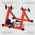 thumbnail image 2 of Soozier 5 Level Resistance Indoor Magnetic Bike Bicycle Trainer Stand Red, 2 of 9