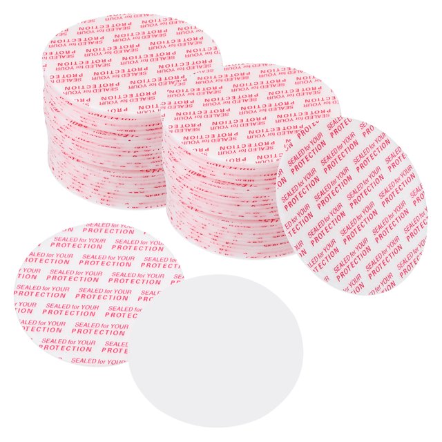 Unique Bargains Doublure de Couvercle en Mousse 48mm/1.87 Pouces, 100 Pcs Joint Sensible à la Pression Résistant PS Blanc Rouge