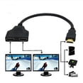 thumbnail image 1 of Cameland New Hdmi Cable Splitter Cable 1 Male To Hdmi 2 Female Y Splitter Adapter, 1 of 7