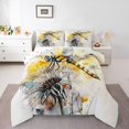 thumbnail image 1 of Erosebridal Ensembles de Literie Libellule Rêveuse avec Couette, Insert de Couette Fleurs de Marguerite Printanières, Réversible 3 Pcs, Respirant, 1 of 7