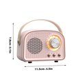 thumbnail image 2 of Chmadoxn Speaker Retro Bluetooth Speaker Mini Wireless Speaker With Riching In Clear Stereo Sound Portable Speaker Support FM, USB Drive, SD Card, AUX Bluetooth audio, 2 of 3