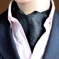 thumbnail image 3 of Cravate pour Homme Mode Affaires Professionnelle Cravate Foulard Tissée Ascot à Nouer, 3 of 9