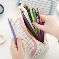 thumbnail image 4 of Langgg Trousse à Crayons en Lin Grande Capacité Boîte à Crayons Fournitures Scolaires avec Poignée, 4 of 6
