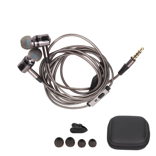 Wired Earphone, Soft Noise Isolation Sports Headphone With Storage Box For Cellphone For Running