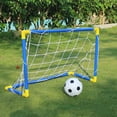 thumbnail image 2 of Indoor Mini Folding Football Soccer Ball Goal Post Sport Set+Pump Kids Net Q3B3, 2 of 8