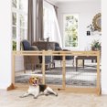 thumbnail image 2 of PawHut Freestanding Pet Gate with 41"-72" Adjustable Length, Natural, 2 of 10
