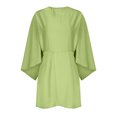 thumbnail image 3 of Gspmoly Robes Décontractées pour Femmes, Robe Raglan en Satin au Style Élégant pour Femmes, Robes de Cocktail pour Femmes Articles en Liquidation, 3 of 5