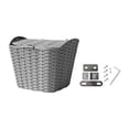 thumbnail image 1 of Lipstore Bike Storage Basket with Lid Detachable Front Frame Bike Basket Cycling Carrying Gray, 1 of 8