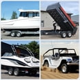 thumbnail image 4 of 2-Pack ST205/75D14 Trailer Tires on 14" Black Rims - 6PR Load Range C - 5 Lug 4.5" Bolt Design - Heavy Duty, All-Weather, Easy Assembly - Utility, Boat, Camper, Cargo Trailers, 4 of 6