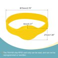 thumbnail image 2 of Unique Bargains 125KHz TK4100 Read Only ID Card Bracelet Étiquette de Proximité RFID, Jaune 3 Pack, 2 of 6