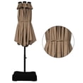 thumbnail image 5 of Patiojoy Parasol de Patio Extérieur à DEL Double Face de 15 Pieds avec Base, Beige, 5 of 5