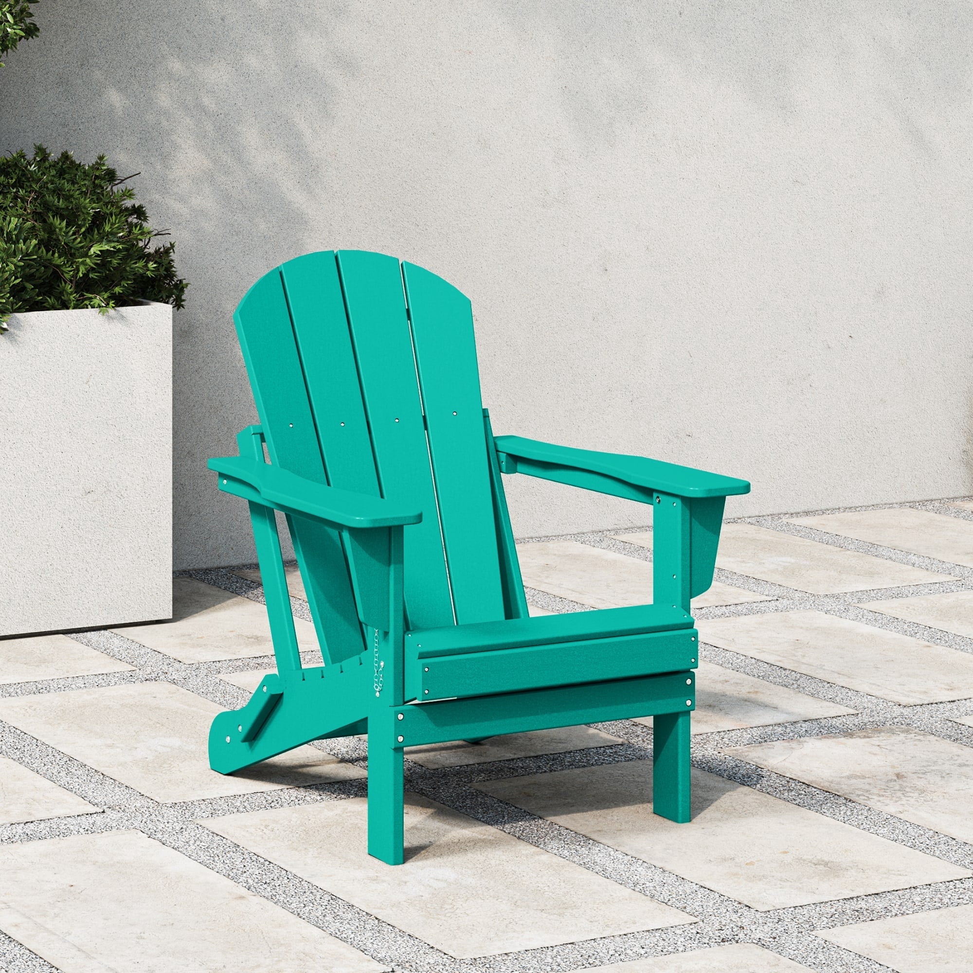 Westintrends Outdoor Folding HDPE Muskoka Adirondack Muskoka Chair