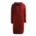 thumbnail image 3 of Women‘s Long Large Classic Cardigans Cable Knit Hood Sweater Oversized Button Duster Coat with Pocket 2024, 3 of 5