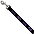 thumbnail image 4 of Dog Leash Batman Signal Black Purple Plaid 6 Feet Long 1.5 Inch Wide, 4 of 6