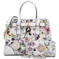 thumbnail image 1 of Dasein Women Handbags Top Handle Satchel Purse Shoulder Bag Hobo Bag Work Bag Set 2pcs (White Floral), 1 of 4