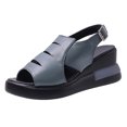 thumbnail image 2 of RKSTN Sandals for Women Sandals For Dressy Summer Ladies Open Toe Retro Wedge Platform Shoes Soft Comfortable Sandals, 2 of 5