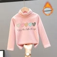 thumbnail image 2 of Girls Fall Tshirts High Collar Velvet Warmth Soft Unisex C Going Out Fall Tops for 3-4 Years, 2 of 3