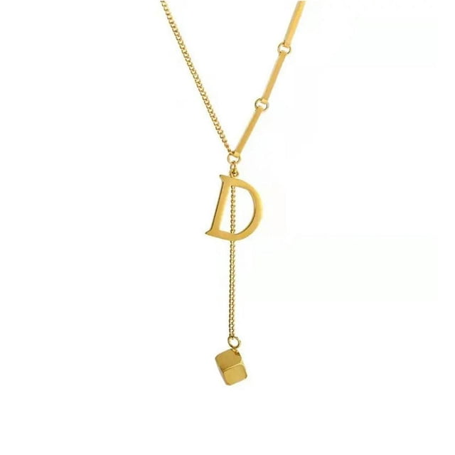 Pendentif Alphabet 26 Lettres Collier Lettre Initiale Mode pour Femmes G6J5