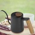 thumbnail image 2 of Wooden Handle Coffee Maker Coffee Pot, Coffee Cup Coffee Maker, Stainless Steel Drip Coffee Pot Restaurant Hotel For Home Use Cafe, 2 of 8