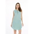 thumbnail image 4 of Robe Tunique Hawaïenne en Lin et Coton pour Femme, Herbe de Mer, m, 4 of 5
