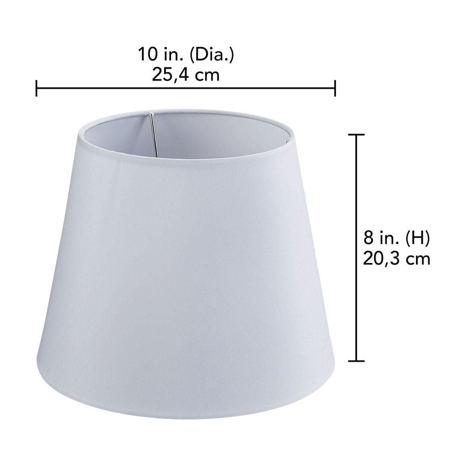 Abat-jour rond Mainstays de 7 x 10 x 8 po