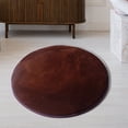 thumbnail image 2 of RKSTN un Tapis Rond Uni en Velours Mousse Tapis Tapis Chambre Paillasson Tapis de Sol Tapis, 2 of 3