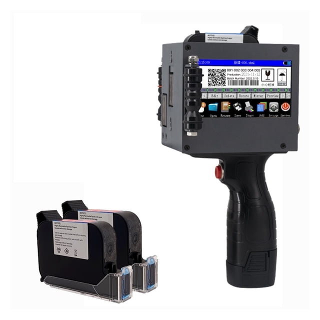 50.8mm Large Character Handheld Inkjet Printer, Encoding QR Code Logo, Fast Drying, Printable On Multiple Materials ,Multi-Format Printing