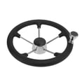 thumbnail image 2 of Boat Steering Wheel, 13.5in Durable 5-Spoke Steering Wheel Easy Installation  For Marine For Yacht, 2 of 8
