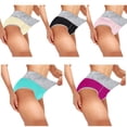 thumbnail image 1 of Culottes pour Femmes, Couleur Unie, Patchwork, Culottes, sous-Vêtements, Petites Culottes, Bikini, sous-Culottes, 1 of 8