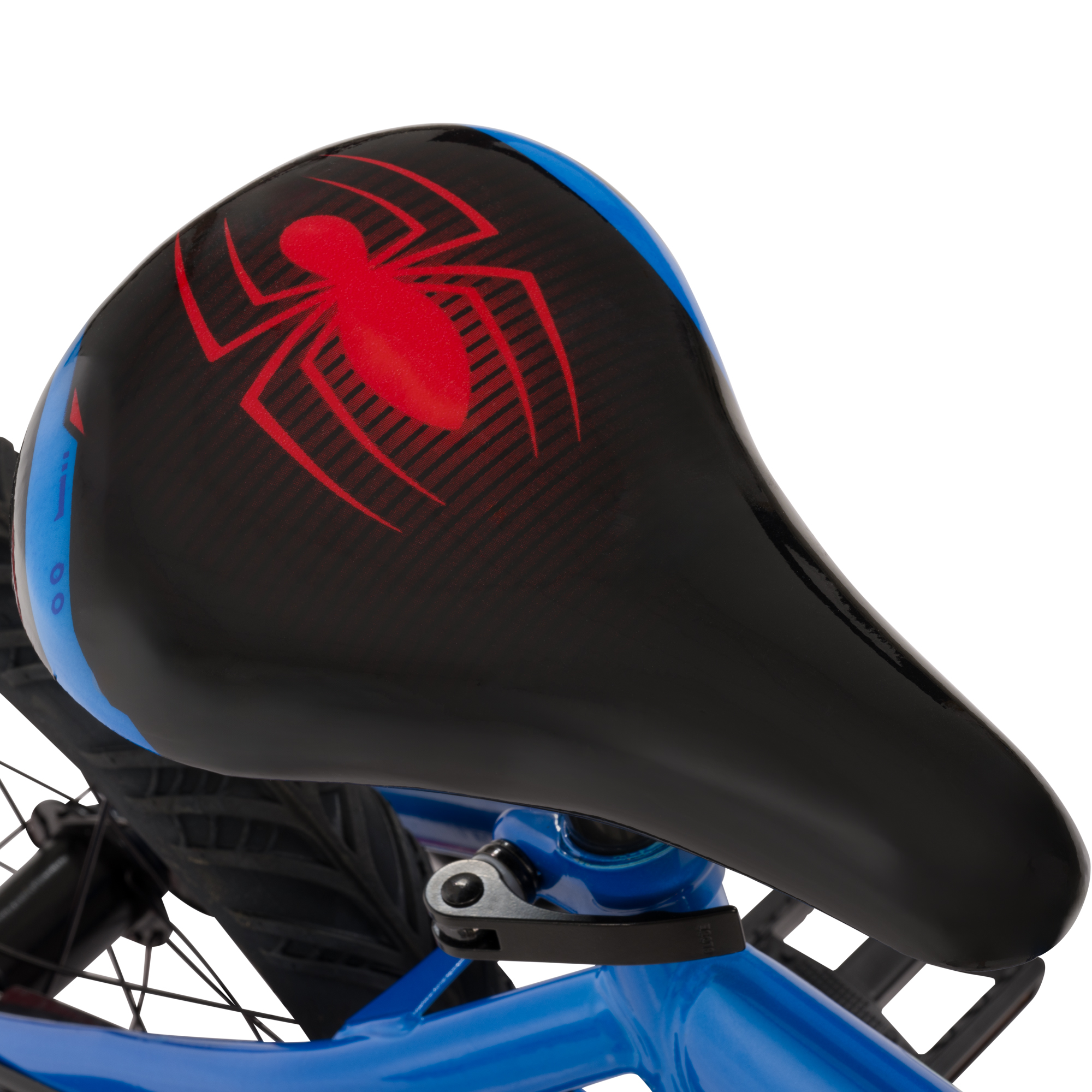 Huffy 16-inch Spider-Man Bike for Boys with Training Wheels, Blue/Red
