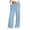 Light Blue, variant on yardsong High Waisted Stretchy Denim Pants Women Wide Leg Loose Elastic Waist Drawstring Pull On Jeans with Pockets Blue,S