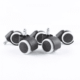 thumbnail image 3 of Lunfar 5-Pack Wheels for Office Chair - 11 mm Black, 3 of 5
