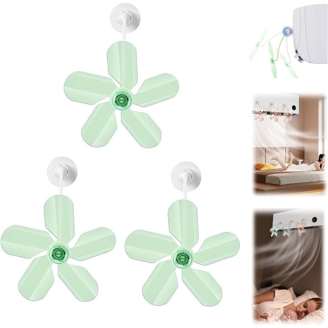 3 Pieces Air Conditioning Wind Deflectors Wind Direction Women Household Accessory Fan For Bedroom Study Room