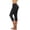 Black, variant on Summer Savings Clearance! PEZHADA Women's Knee Length Capri Leggings for Casual Summer Yoga Workout Exercise Black