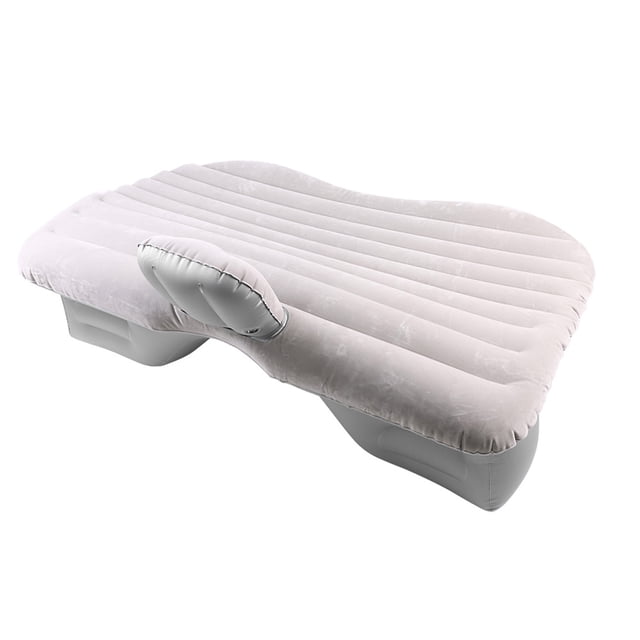 Inflatable Mattress, Flocked PVC Car Airbed Safe Portable With Electric Pump For Travel Camping