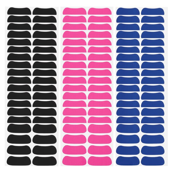 Uxcell Sports Eye Black Stickers, Under Eye Strips Football Face Stickers Breathable Eyeblack Sticker for Baseball Fans Game Day Black/Blue/Pink