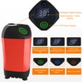 thumbnail image 2 of yeacher Pompe de Douche Extérieure Portable avec Batterie 4800mAh, Étanche IPX7, Idéale pour le Camping, la Randonnée et la Maison - Modèle ABS Rouge (Sans Affichage de la Température), 2 of 7