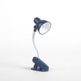 thumbnail image 2 of Lampe de Lecture Clip Réglable Mini Lampe de Table de Bureau Alimenté par Batterie Camping Pince Portable Lumière de Nuit, Bleu, 2 of 8