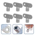 thumbnail image 3 of FRCOLOR Radiator Vent Key 6Pcs Square Socket Bleeding Keys for Practical Radiator and Plumbing Use,1.18"X0.94"X0.24", 3 of 5