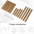 thumbnail image 5 of Gymax 2 Pcs Table d'Appoint Adirondack de Patio 14 Pieds' HDPE Carré Résistant aux Intempéries Jardin Brun, 5 of 5
