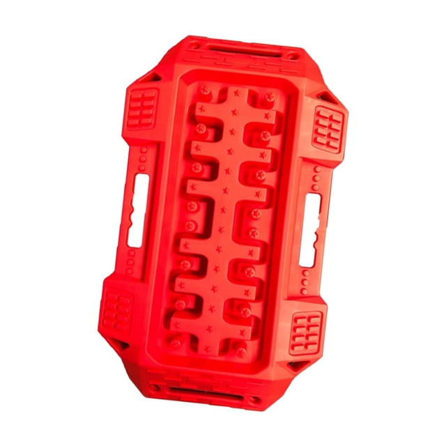 DYNWAVECA Car Traction Board Tire Traction Pad Multifunctional Tire Traction Device, Sand Mud Snow Ladder Ramp for 4WD, SUV, UTV, ATV Red