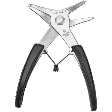 1pc Pince pour Circlip Intérieur et Circlip Extérieur En Acier Poignée Noir