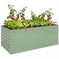 thumbnail image 1 of Outsunny Galvanized Raised Garden Bed 5' x 3' x 2' Planter Box Light Green, 1 of 10