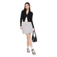 thumbnail image 2 of No Boundaries Women's 2-Way Zip Rib Sweater, 2 of 6