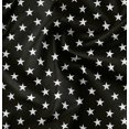 thumbnail image 1 of Soimoi Black polyester Crepe Fabric Stars Star Decor Fabric Printed Yard 52 Inch Wide, 1 of 6