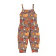 thumbnail image 2 of EGNMCR Girls' Jumpsuits & Rompers Toddler Baby Girl Jumpsuits Printing Strap Romper Pants With Pockets Kid Rompers, 2 of 9